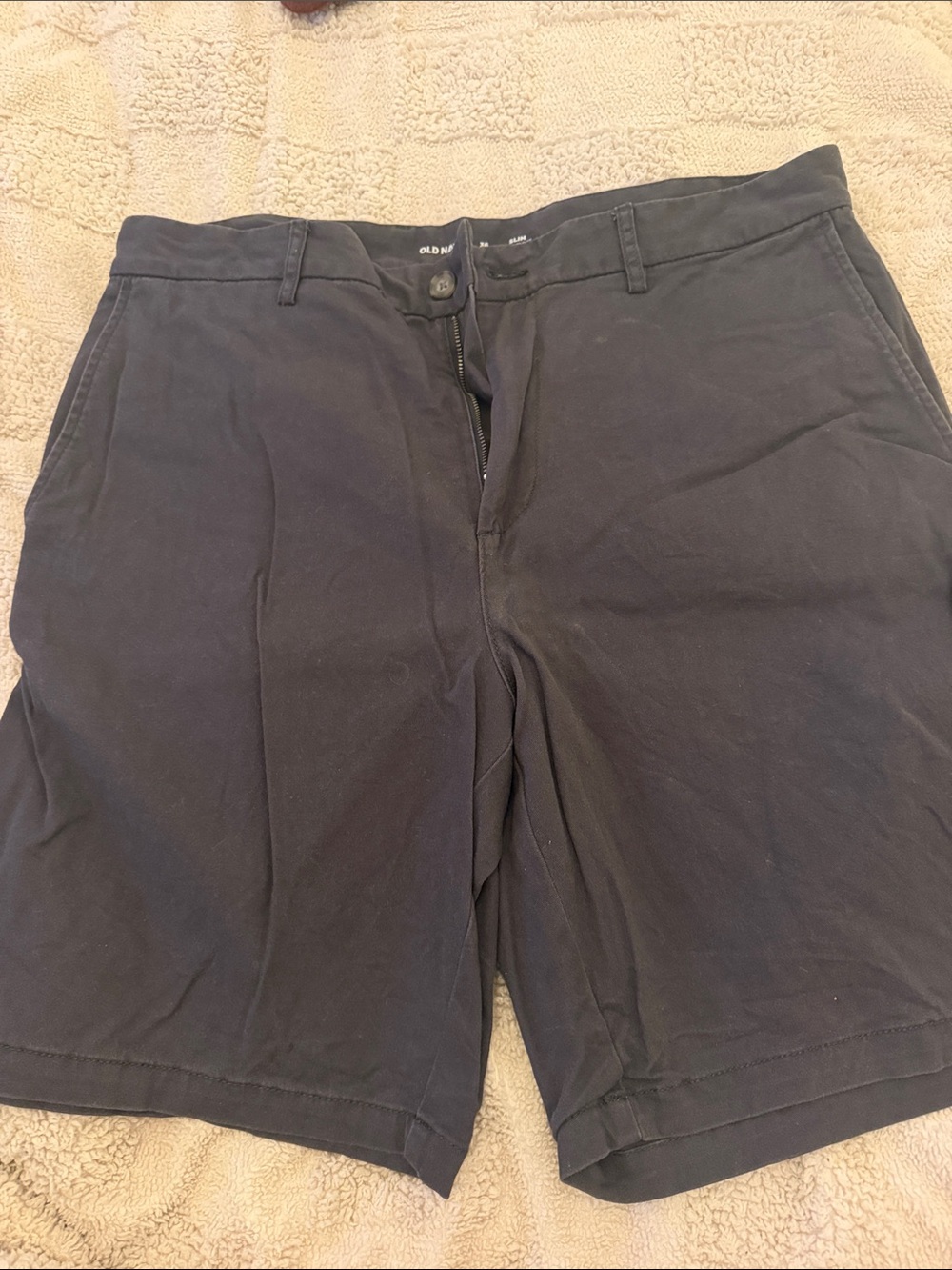 Old Navy Men's Dark Charcoal Flat-Front Shorts